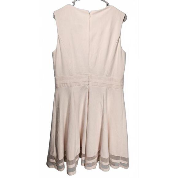 Calvin Klein Women's Elegant Blush A-Line Dress Size 14 - Picture 2 of 12